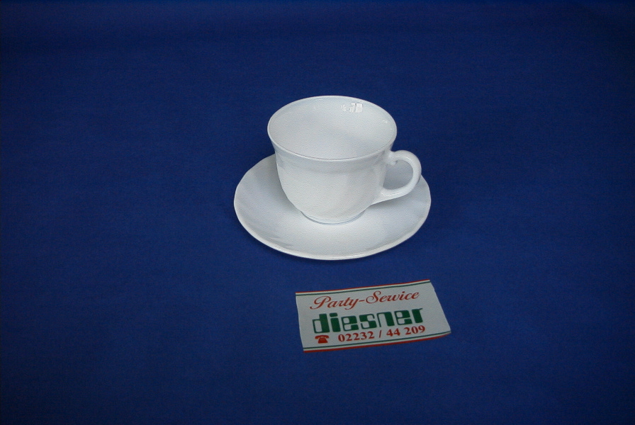 Set Kaffeetasse Neuweiß mit Untertasse 0,15 L 8,5 Ø cm